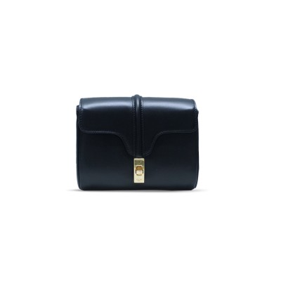 CELINE MINI SHOULDER BAG IN SOFT16 COWHIDE LEATHER 10L352DE1. 27KU (18*12.5*6cm)